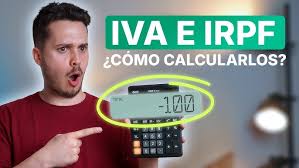 Cómo calcular IVA e IRPF en una factura